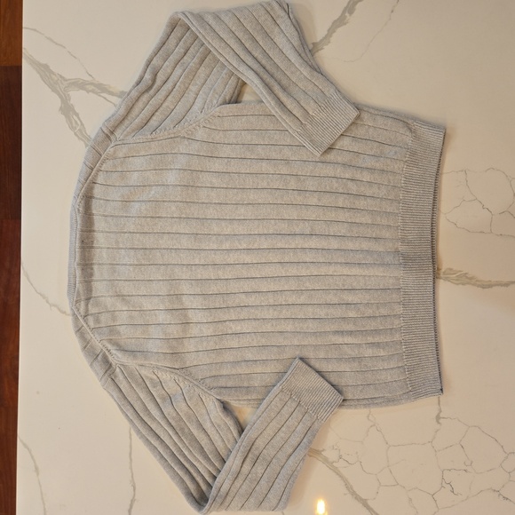 Chaps Mens V-Neck Cotton Knit Sweater Gray Size XL - Picture 2 of 8